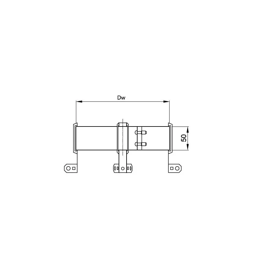 Prodmax - double-walled, heat-resistant, chimney system - extraction clamp