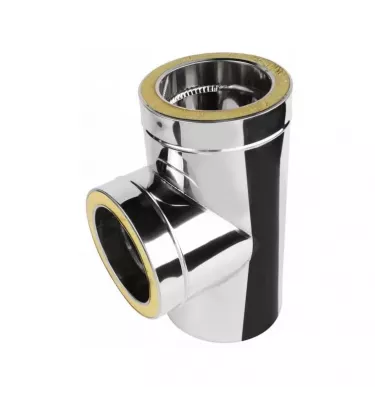 Prodmax - double-walled insulated, heat-resistant chimney system - tee