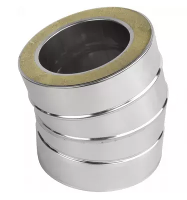 Prodmax - double-walled heat-resistant insulated chimney system - elbow