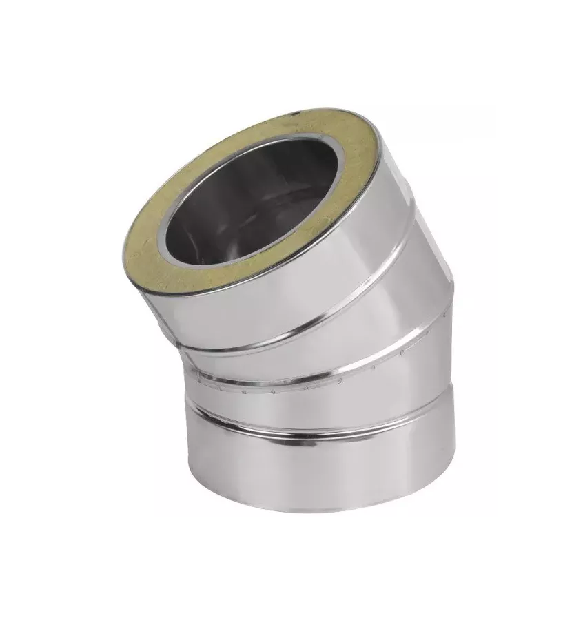 Prodmax - double-walled heat-resistant insulated chimney system - elbow