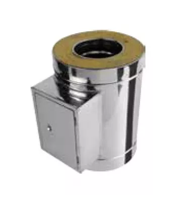 Prodmax - double-walled, heat-resistant, insulated chimney system - cleaning door with door