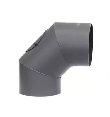 Darco - connection system for fireplaces and solid fuel boilers SPK - 90 ° and 45 ° fixed elbow with revision