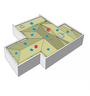 Rockwool - system płyt spadkowych Rockfall KSP