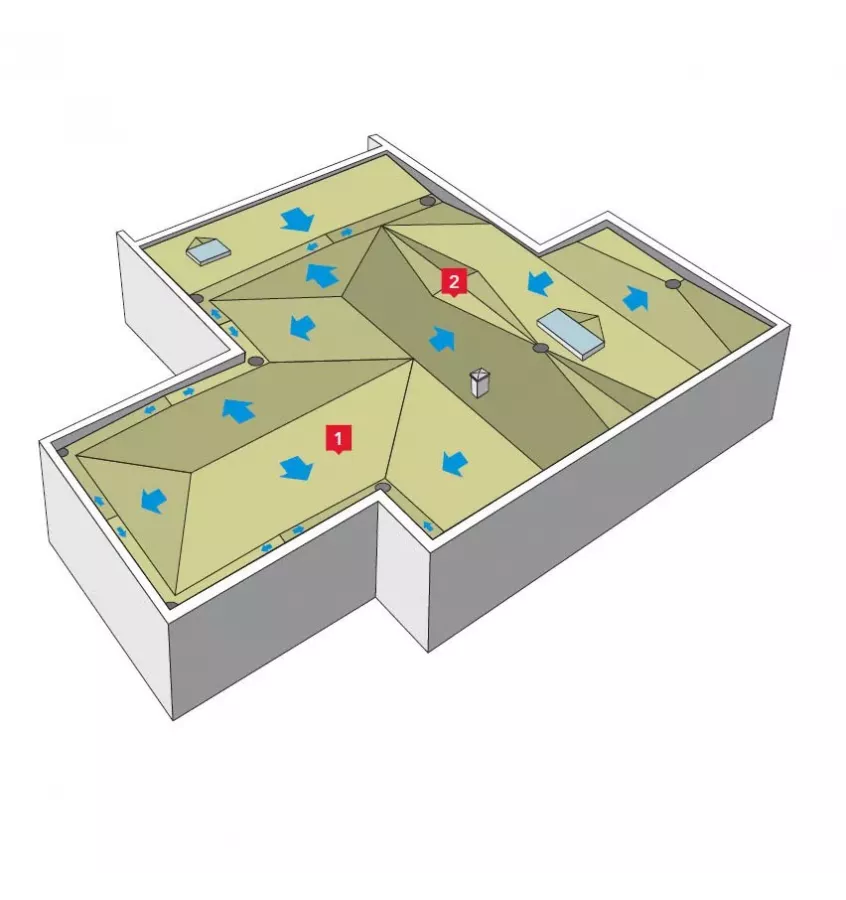 Rockwool - system płyt spadkowych Rockfall KSP