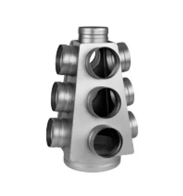 Prodmax - round air distribution system made of galvanized steel - distributor box