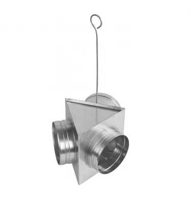 Prodmax - round air distribution system made of galvanized steel - T-piece with damper