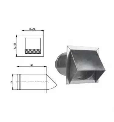 Prodmax - round air distribution system made of galvanized steel - air intake