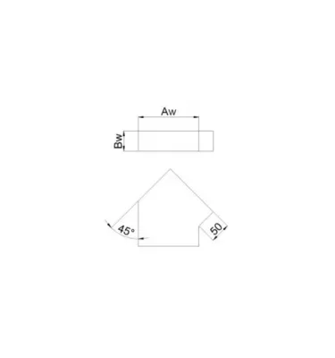 Prodmax - rectangular air distribution system made of galvanized steel - elbow