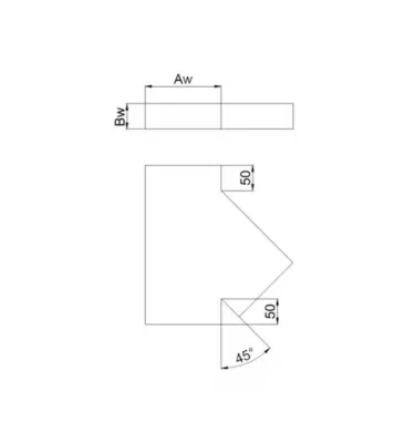 Prodmax - rectangular air distribution system made of galvanized steel - tee
