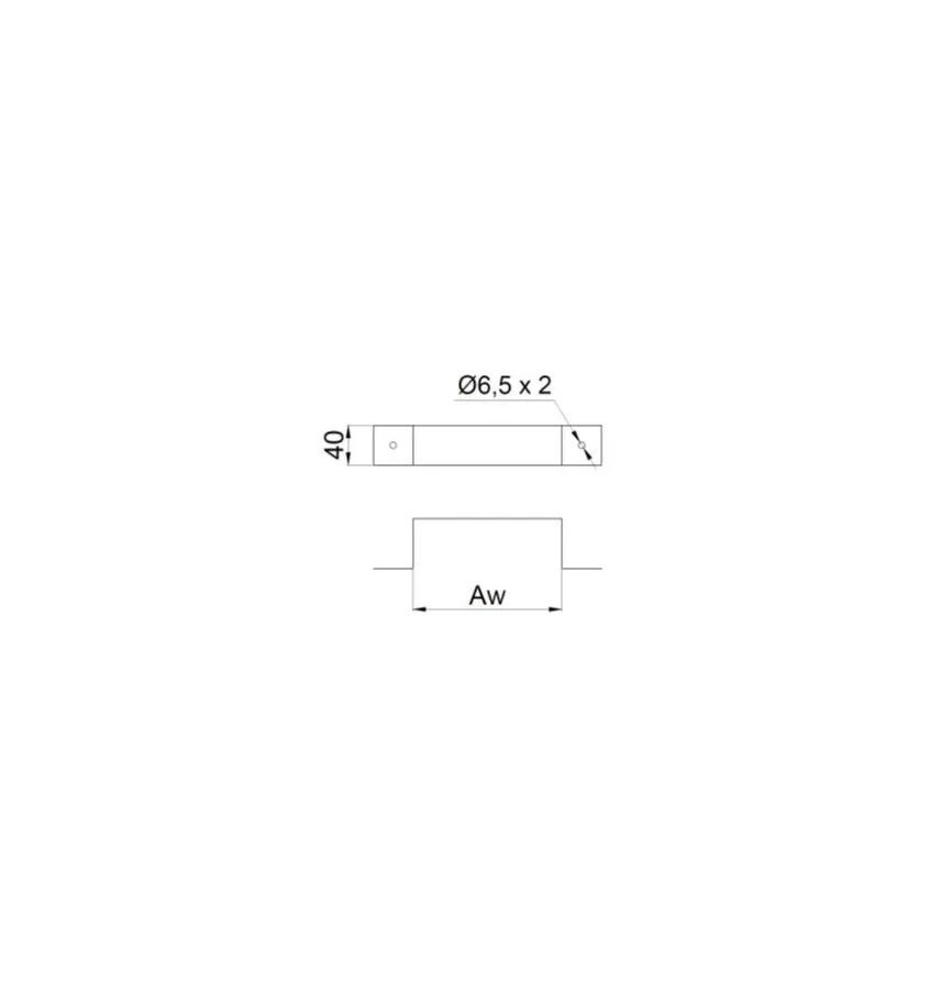Prodmax - rectangular air distribution system made of galvanized steel - fastening clip