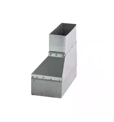 Prodmax - rectangular air distribution system made of galvanized steel - asymmetrical reduction