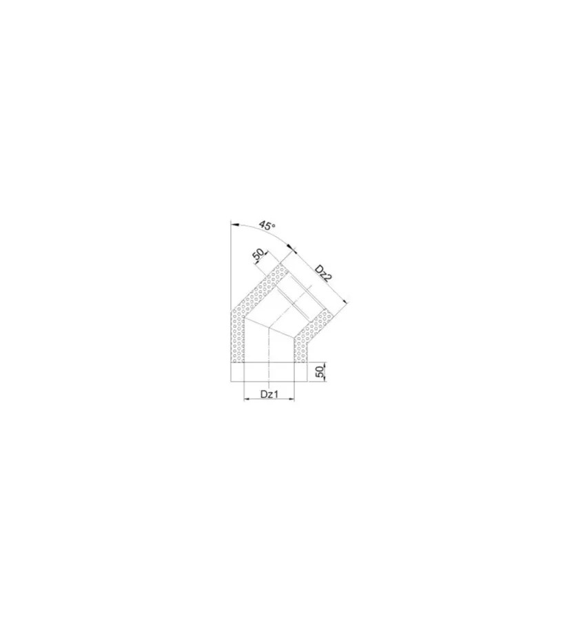Prodmax - round air distribution system insulated from galvanized steel - insulated elbow