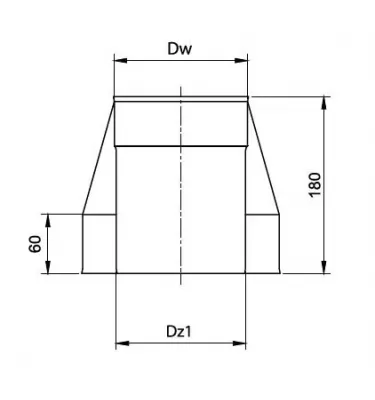 Prodmax - round air distribution system insulated from galvanized steel - insulated mouthpiece
