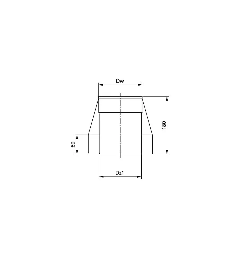 Prodmax - round air distribution system insulated from galvanized steel - insulated mouthpiece
