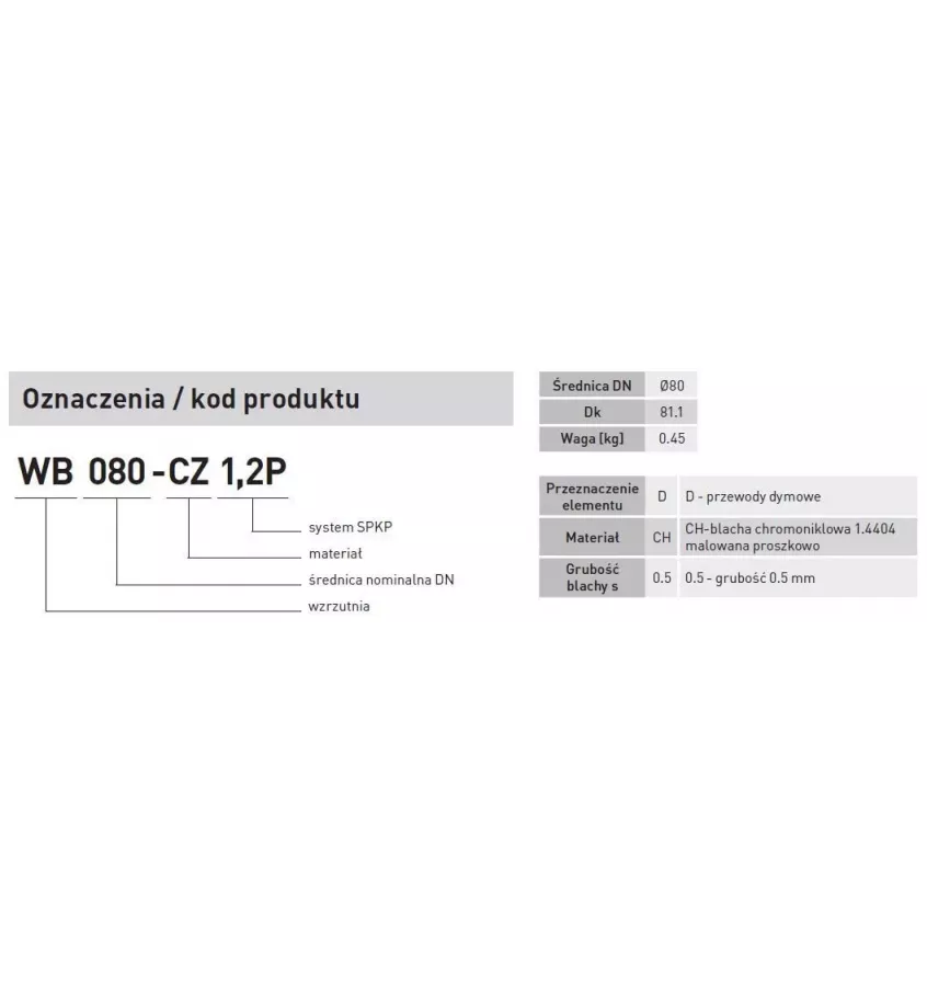 Darco - chimney connection system for pellet stoves SPKP - launcher