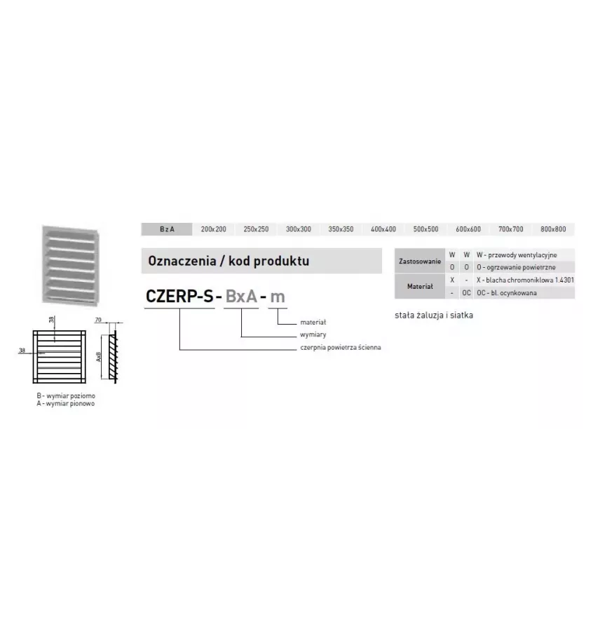 Darco - větrání W - nástěnný přívod vzduchu