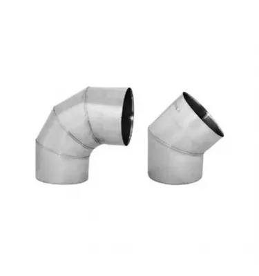 Darco - heat-resistant elements for connecting the fireplace - solid heat-resistant knee 1 mm