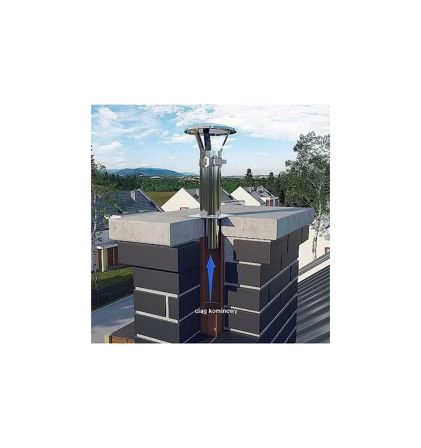 Darco - komínové kryty - baldachýn z krabice