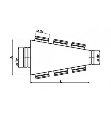 Darco - DGP hot air distribution system round - SRRS distribution box