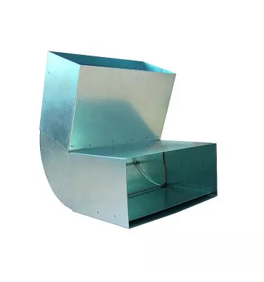 Darco - DGP hot air distribution system rectangular - adjustable elbow Wall - Ceiling