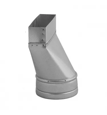 Darco - DGP hot air distribution system rectangular - asymmetrical reduction - rectangle / circle