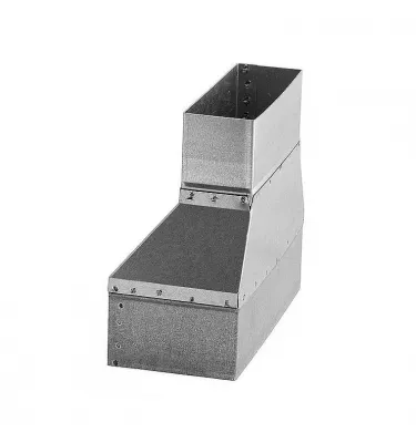 Darco - DGP hot air distribution system rectangular - asymmetrical reduction - rectangle / rectangle