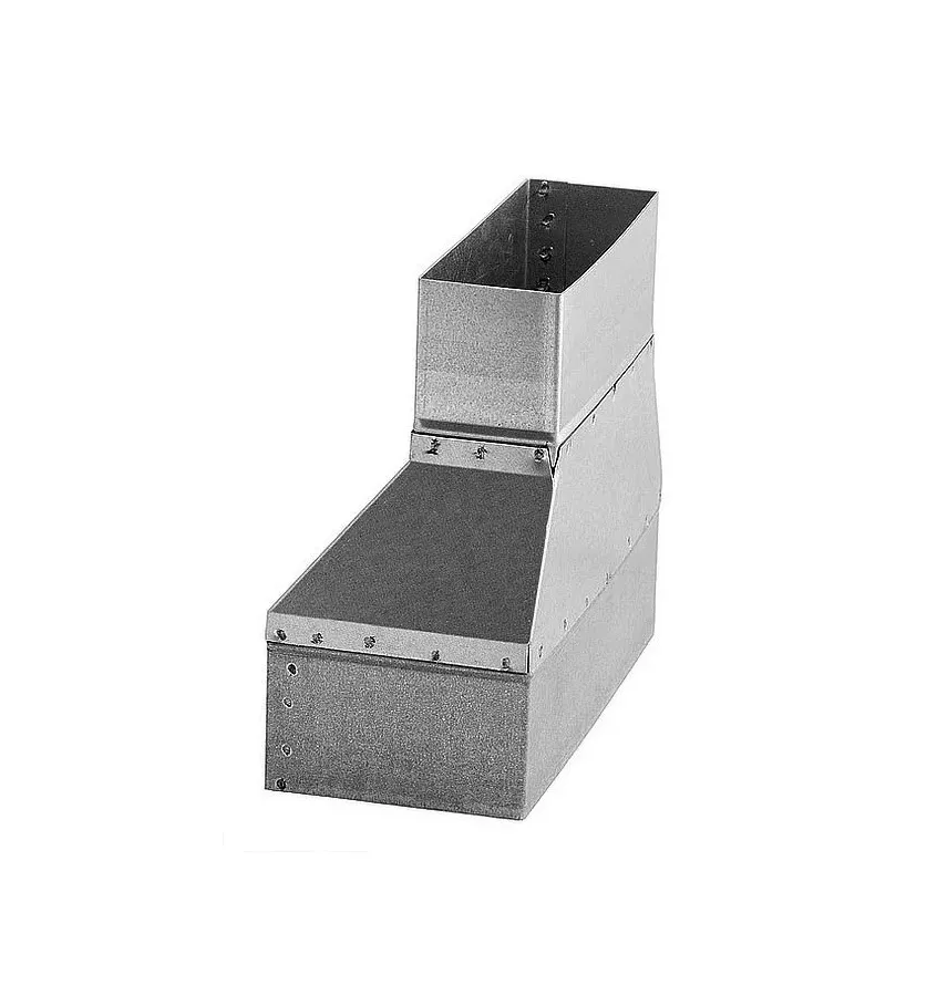 Darco - DGP hot air distribution system rectangular - asymmetrical reduction - rectangle / rectangle