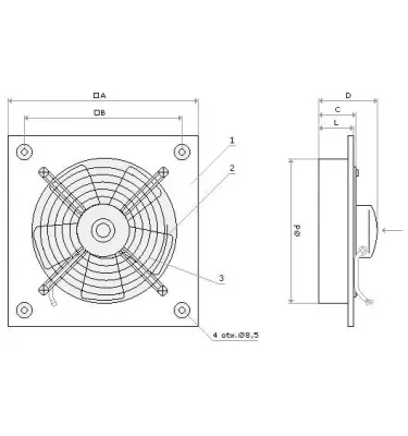 Convector - axial fan WWS