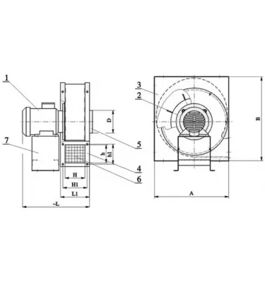 Konvektor - radiální ventilátor WPT
