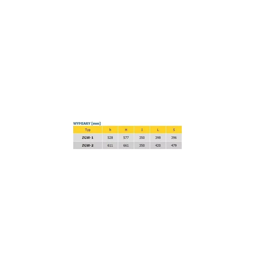 Convector - ZGW heating and ventilation set