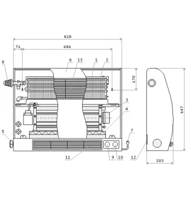 Convector - Neolux III heating and ventilation device