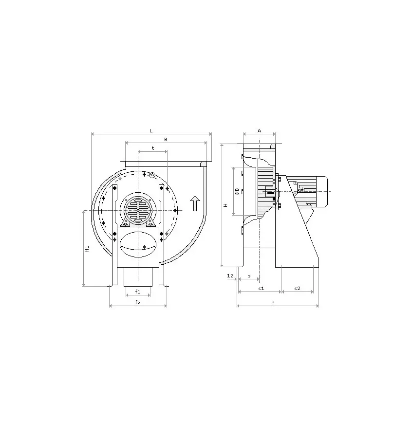 Convector - single stream drum fan WB