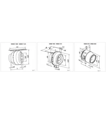 Vents - VKM centrifugal duct fan
