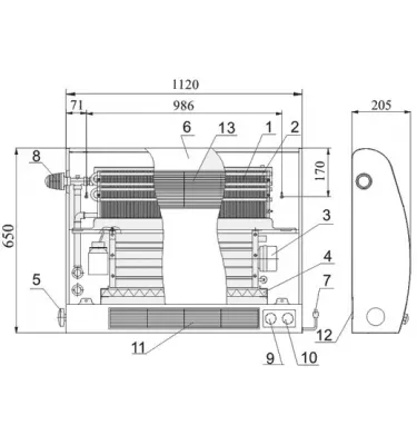 Konvektor - topné a ventilační zařízení Neolux IV