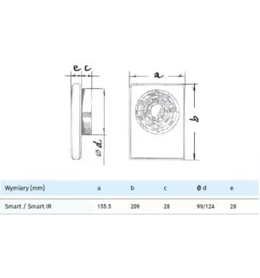 Blauberg - intelligent exhaust fan with an operation mode programmer and a Smart remote control