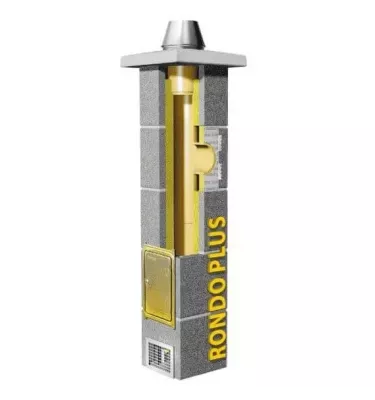 Schiedel - insulated chimney with Rondo Plus one-draft ventilation