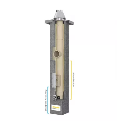 Hoch - Universal S2W chimney smoke and ventilation system