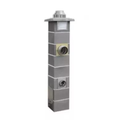 Jawar - Nord Plus solid fuel chimney system with double ventilation