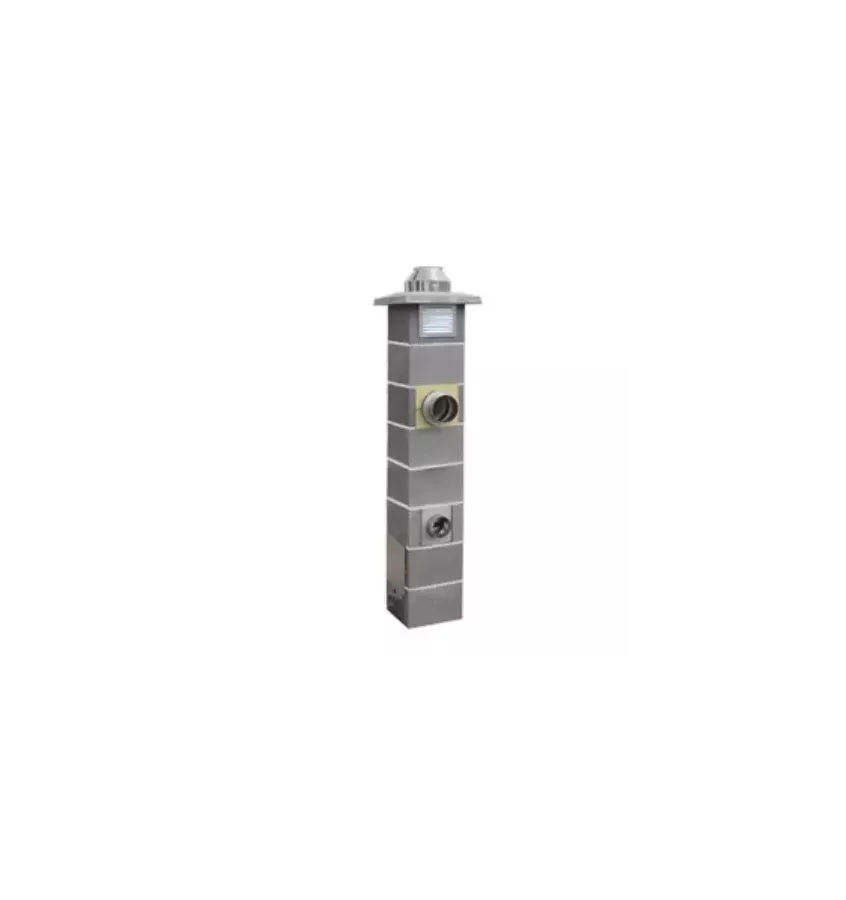 Jawar - Nord Plus solid fuel chimney system with double ventilation