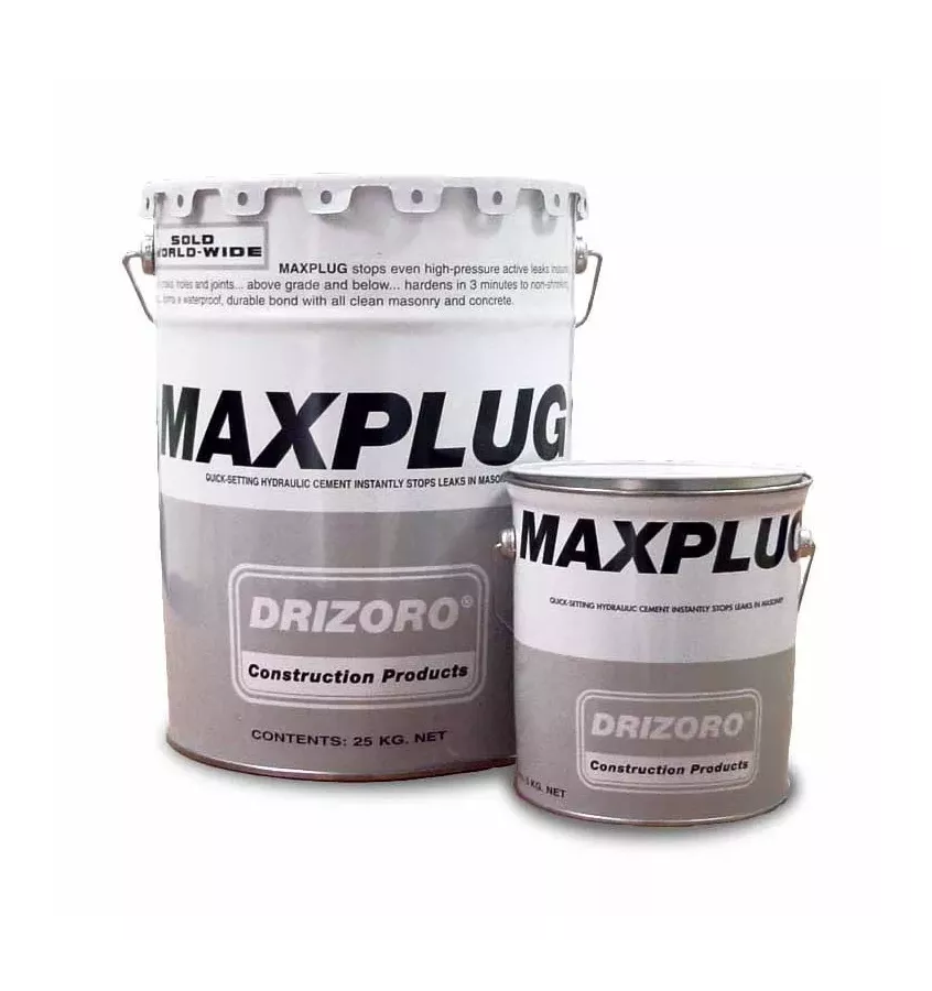 Drizoro - Maxplug fast setting and shrink-free hydraulic repair mortar