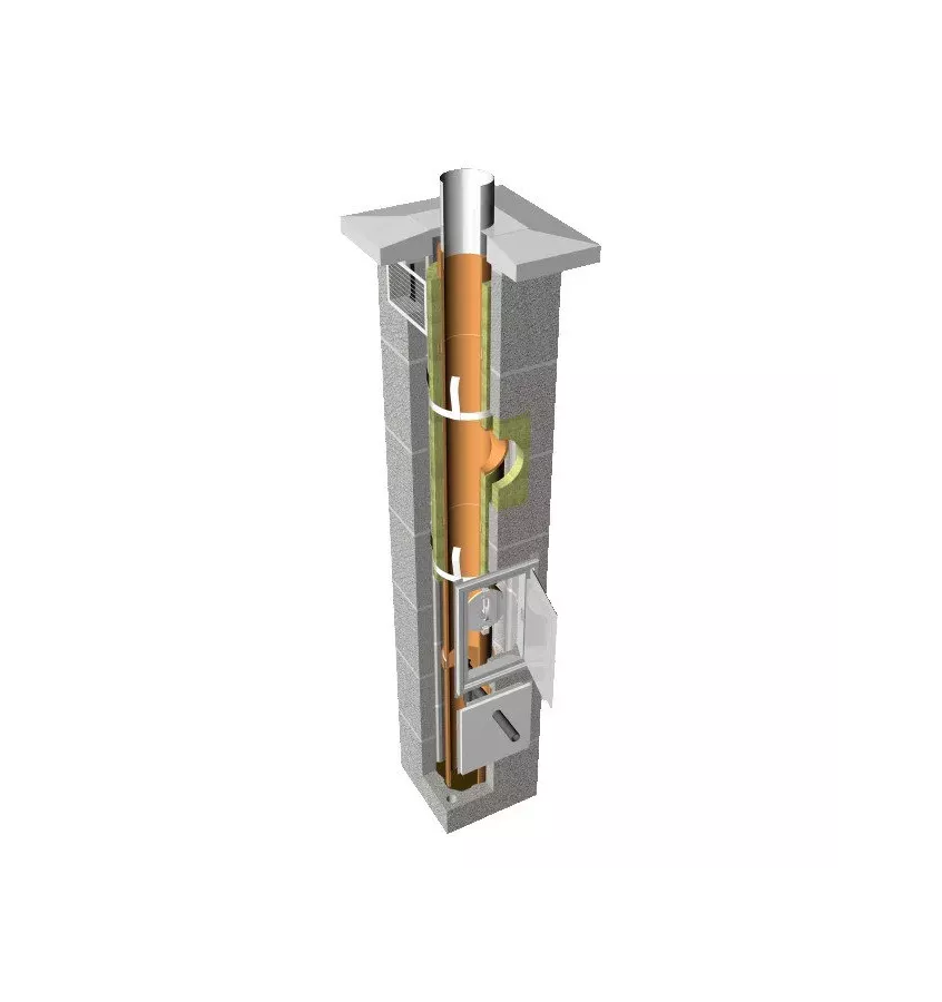 Tona - chimney system for boilers with closed and open TONAtec plus combustion chamber