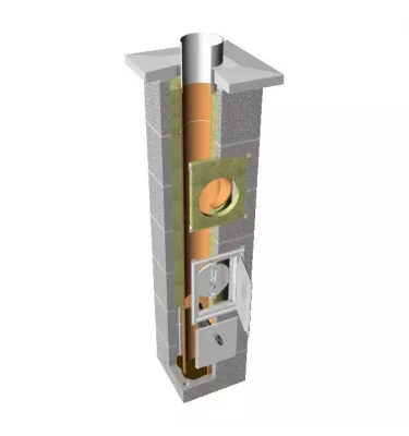Tona - a three-layer chimney system with insulation and a TONAtec ISO condensate container