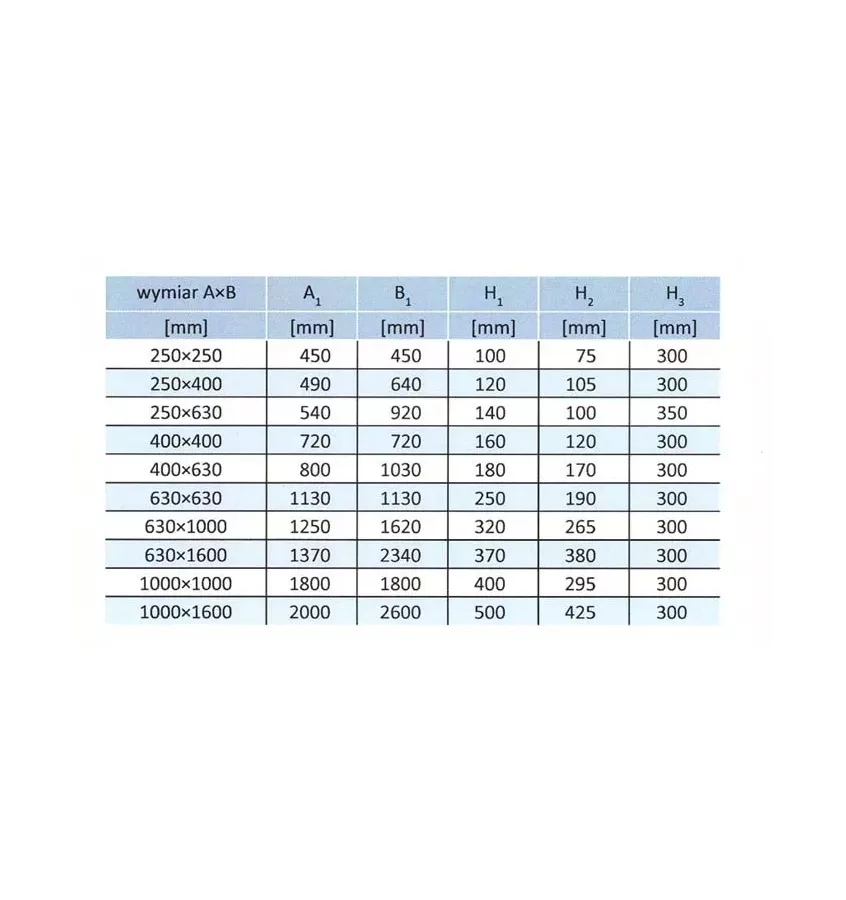 Xplo Ventilation - rectangular roof air intake type A