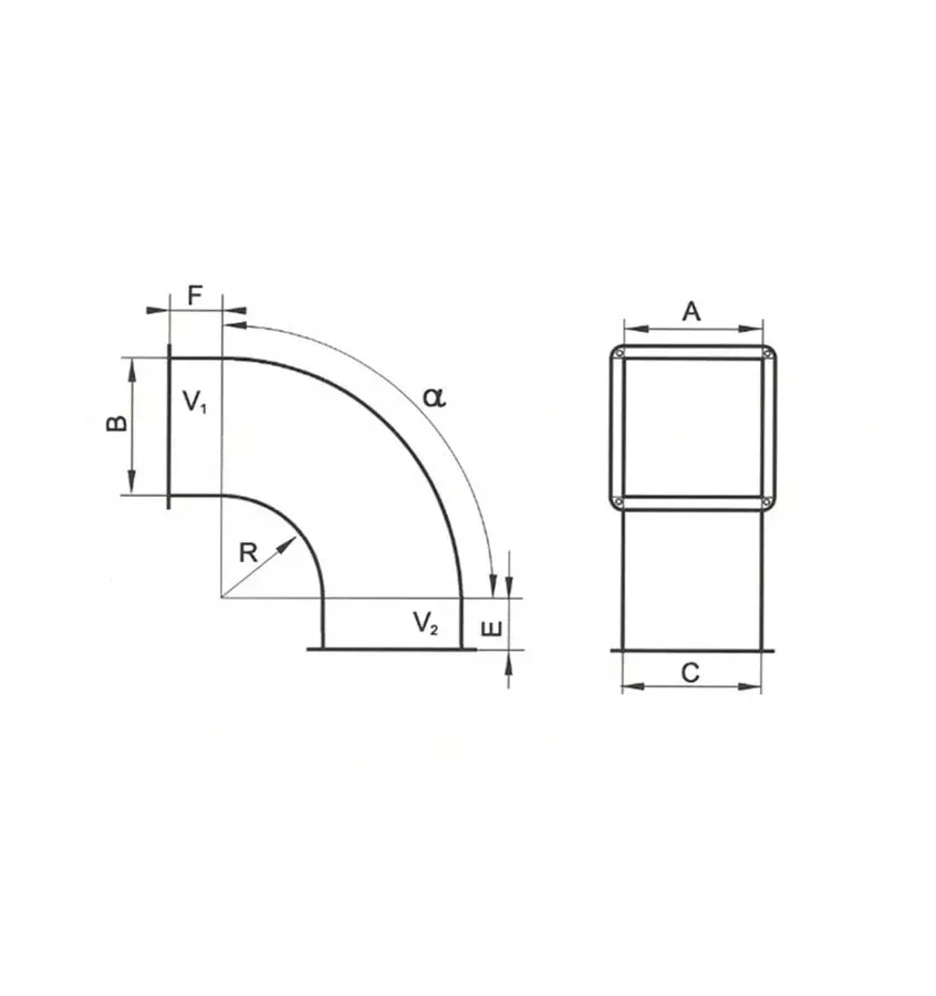 Xplo Ventilation - symmetrical arc