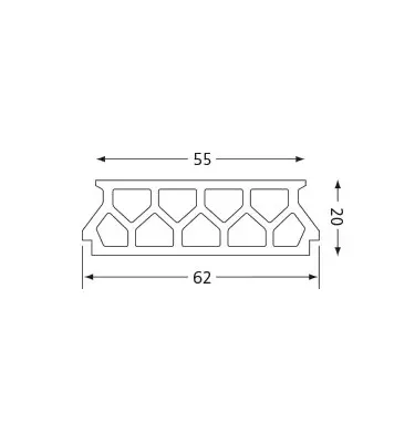 Czamaninek - ceiling slab 9 chambers K9 / 70/20 / EU
