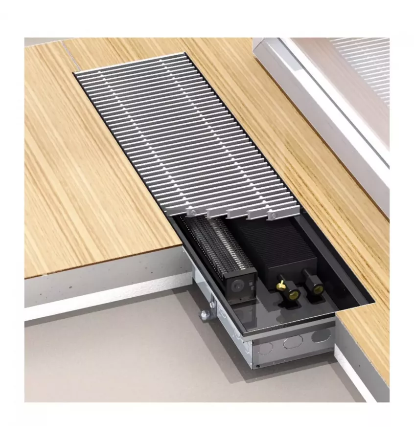 Purmo - příkopový ohřívač s ventilátorem Aquilo F1T 140