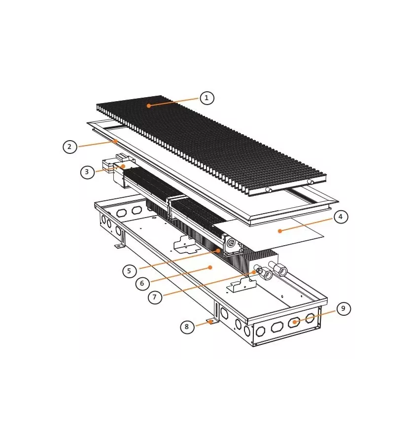 Purmo - grzejnik kanałowy z wentylatorem Aquilo F1T 140