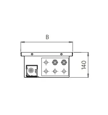 Purmo - příkopový ohřívač s ventilátorem Aquilo F1T 140