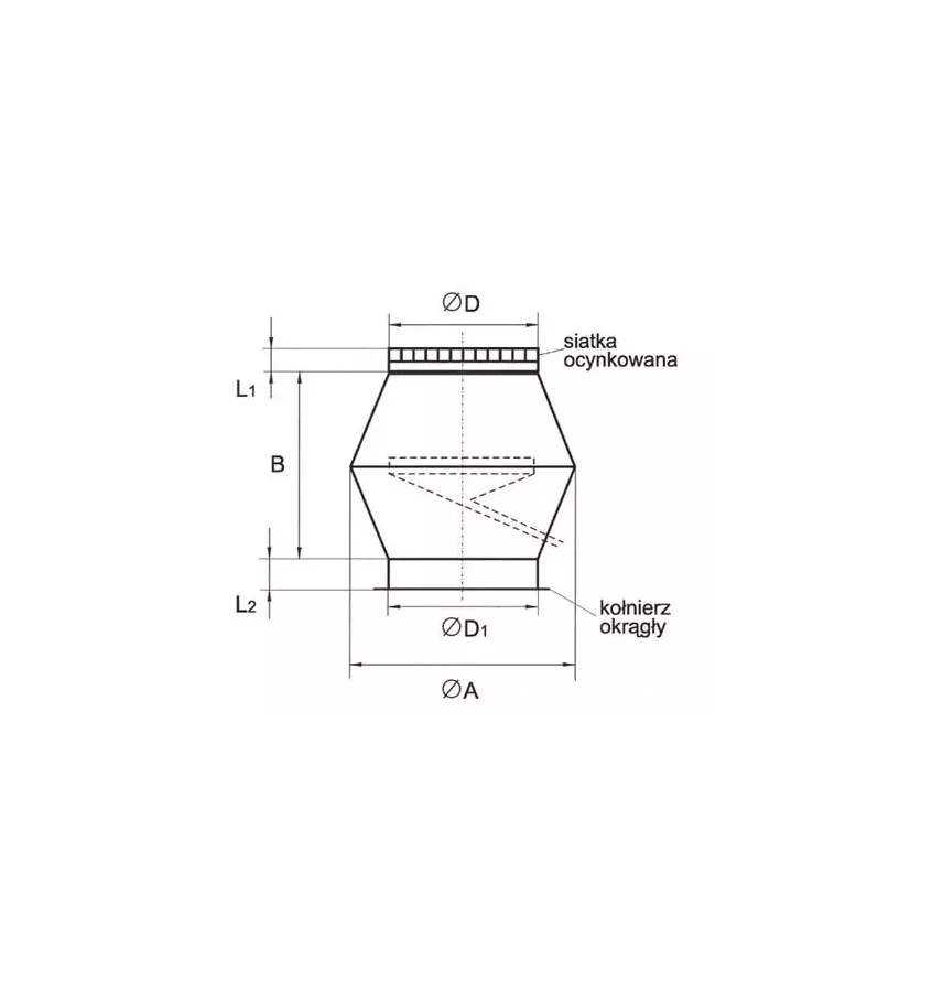 Xplo Ventilation - round roof inlet, type E