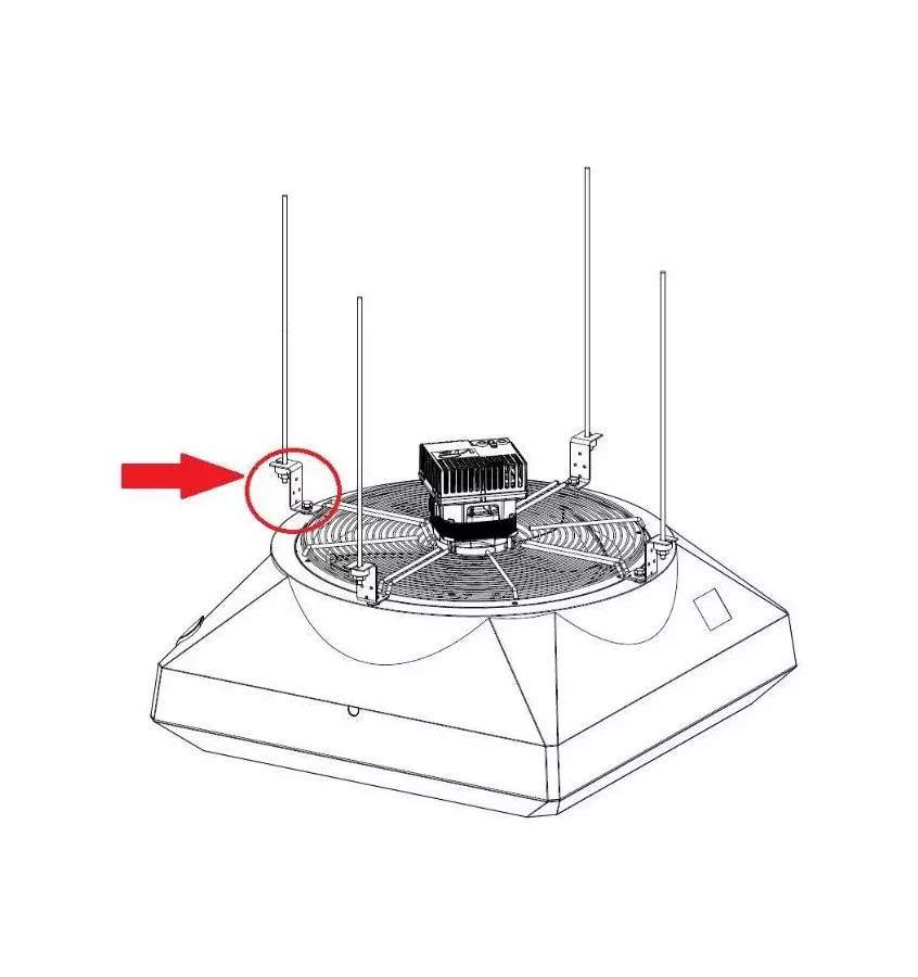 VTS - ceiling mounting kit for heaters
